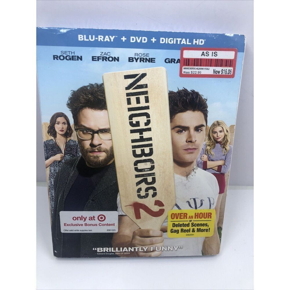 *Neighbors 2: Sorority Rising (Blu-ray + DVD + digital) w/slipcover
